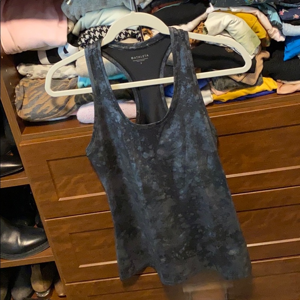 Athleta Shanti Metallic Patterned Tank
